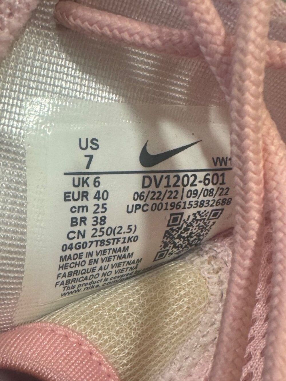 Nike Golf Shoes Roshe G NN Pink White Spikeless Men's Size 7/ Women's Size 8.5 - Picture 10 of 12